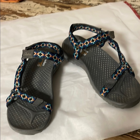 Skechers Shoes - Skechers Women's Sandals - Multicolor and Gray
